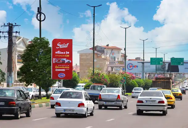 تبلیغات لایت باکس بلوار قلی پور رشت کد LR25