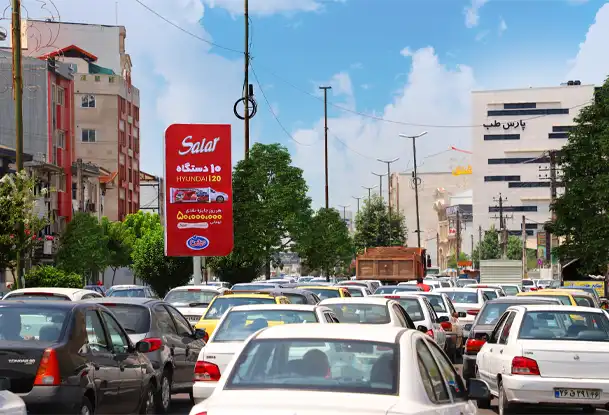 تبلیغات لایت باکس بلوار قلی پور رشت کد LR26